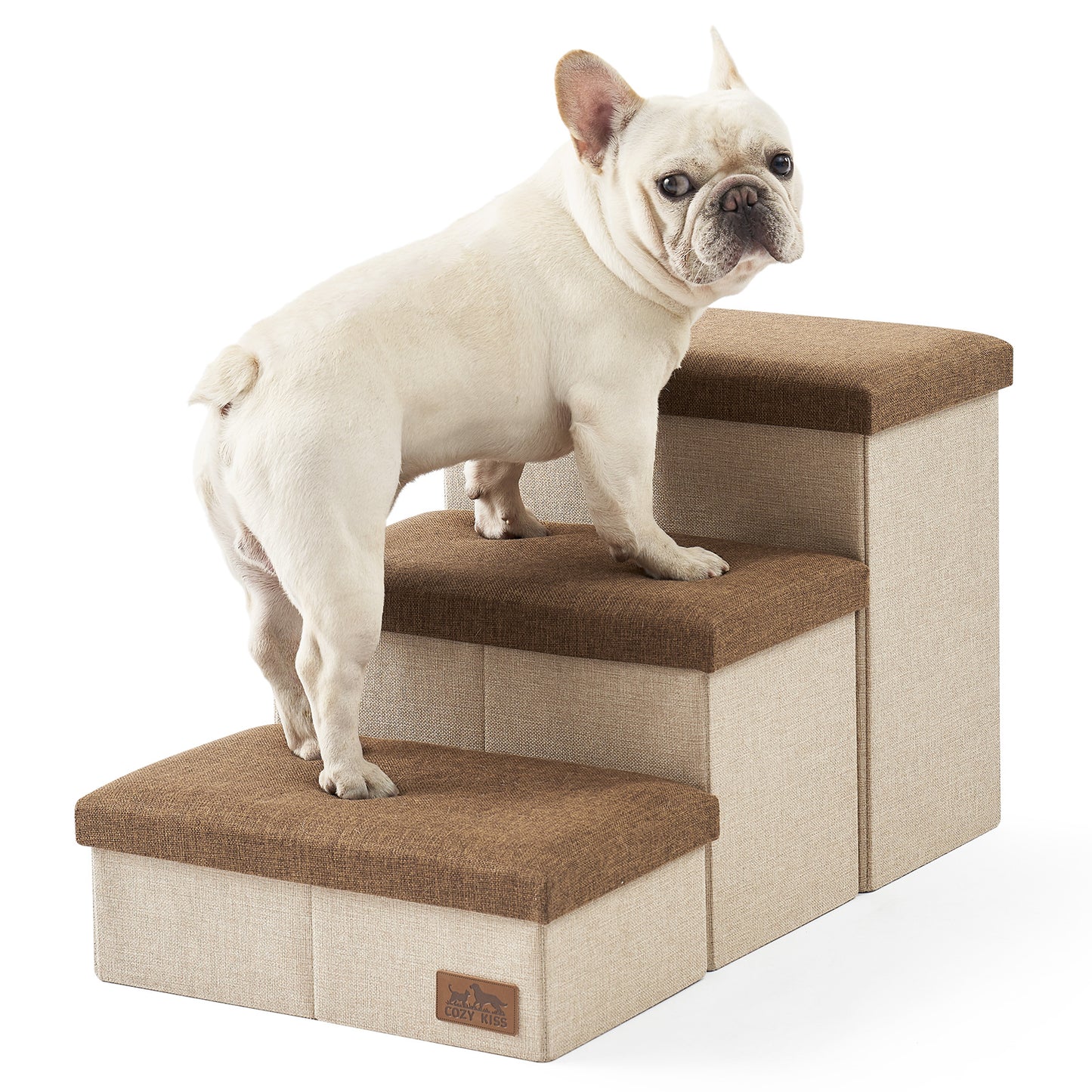 Wide Storage Pet Stairs 3-Step