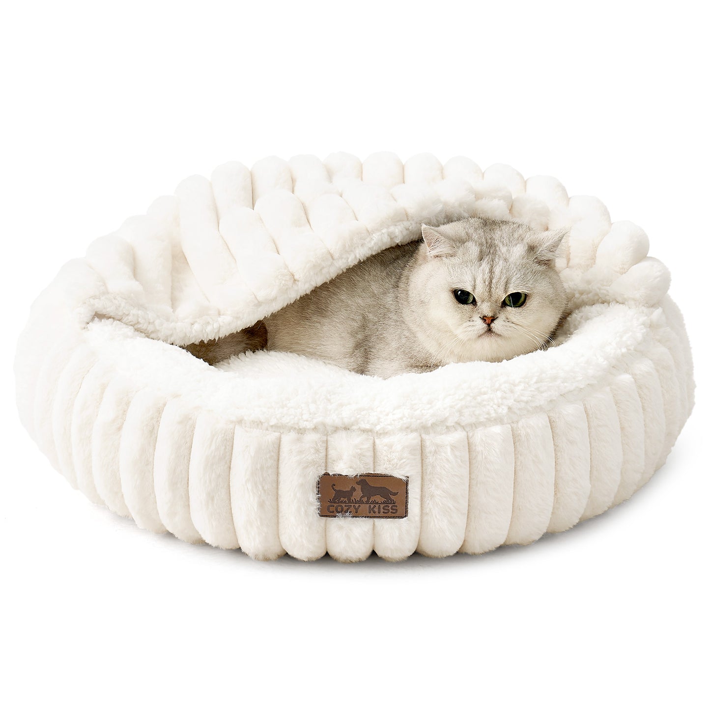 Pet Bed with Hooded Blanket