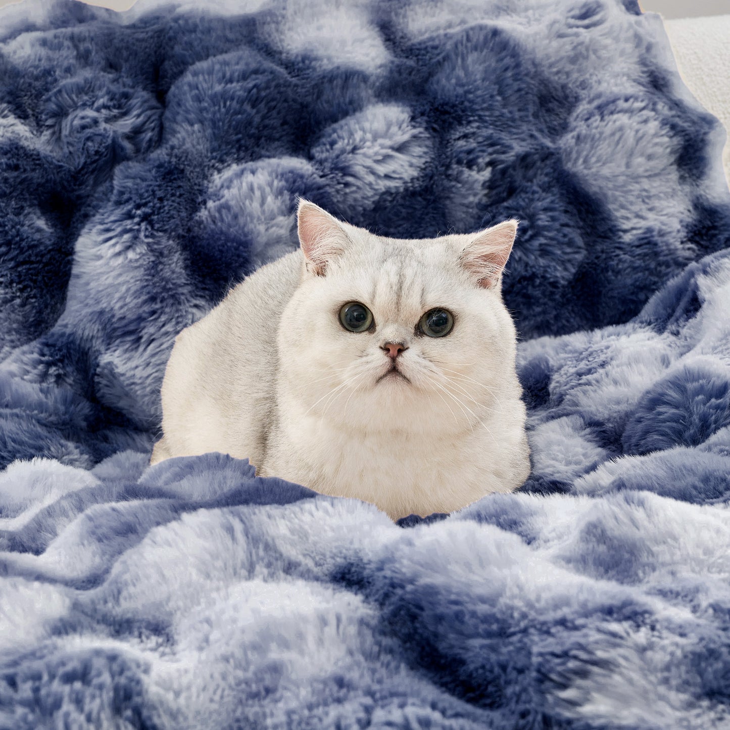 Tie-Dye Faux Fur Couch Cover