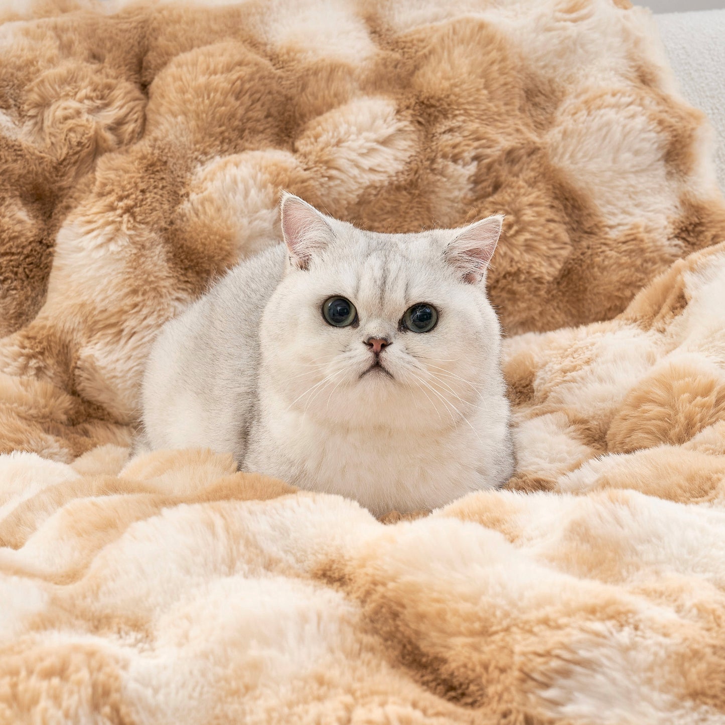 Tie-Dye Faux Fur Couch Cover