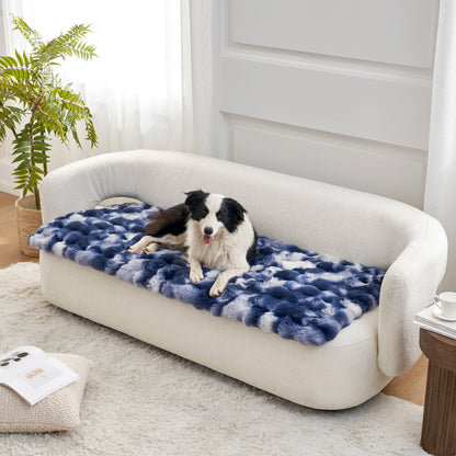 Tie-Dye Faux Fur Couch Cover