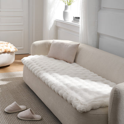 Tie-Dye Faux Fur Couch Cover