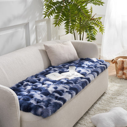 Tie-Dye Faux Fur Couch Cover