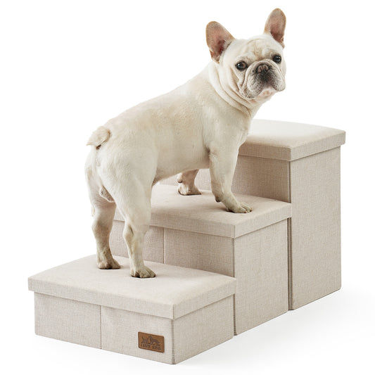 Wide Storage Pet Stairs 3-Step
