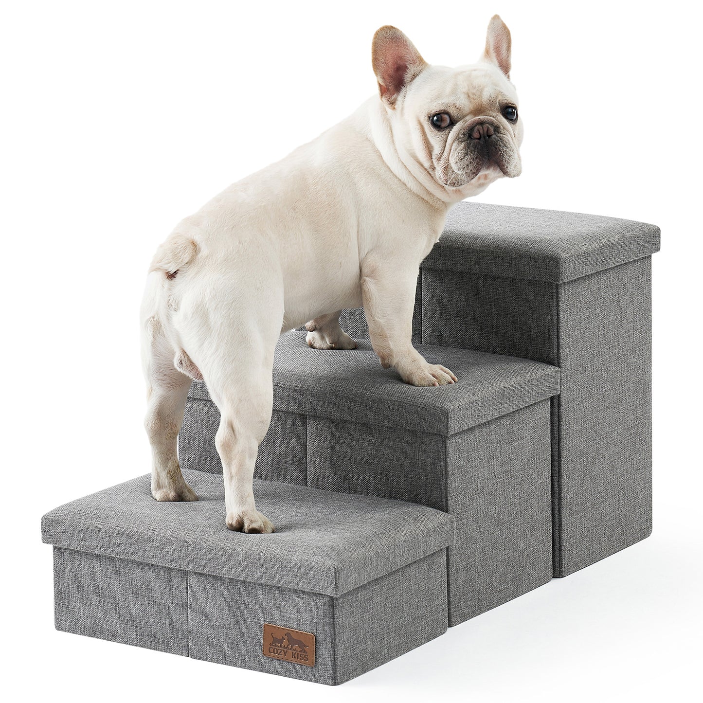 Wide Storage Pet Stairs 3-Step
