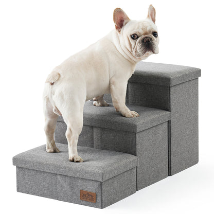 Wide Storage Pet Stairs 3-Step