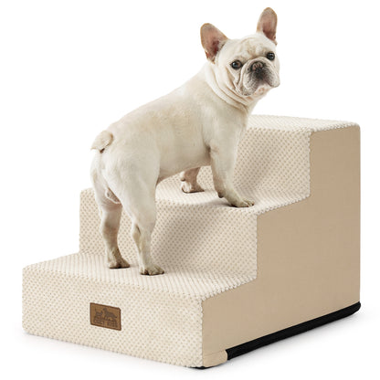 Right-Angle Foam Pet Stairs 3-Step