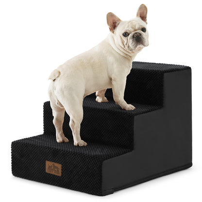 Right-Angle Foam Pet Stairs 3-Step