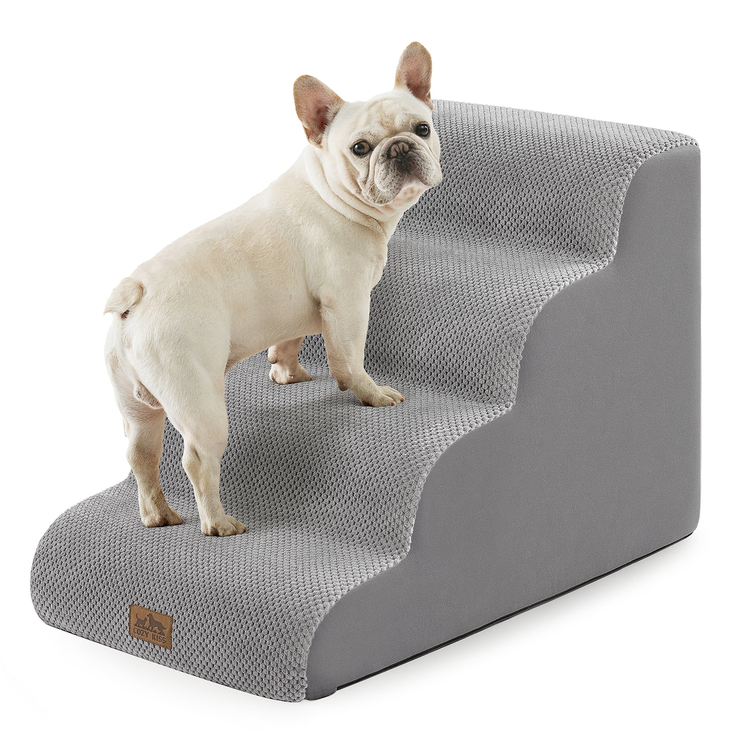 Widen Curved Foam Pet Stairs 4-Step