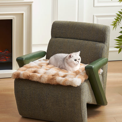 Tie-Dye Faux Fur Couch Cover