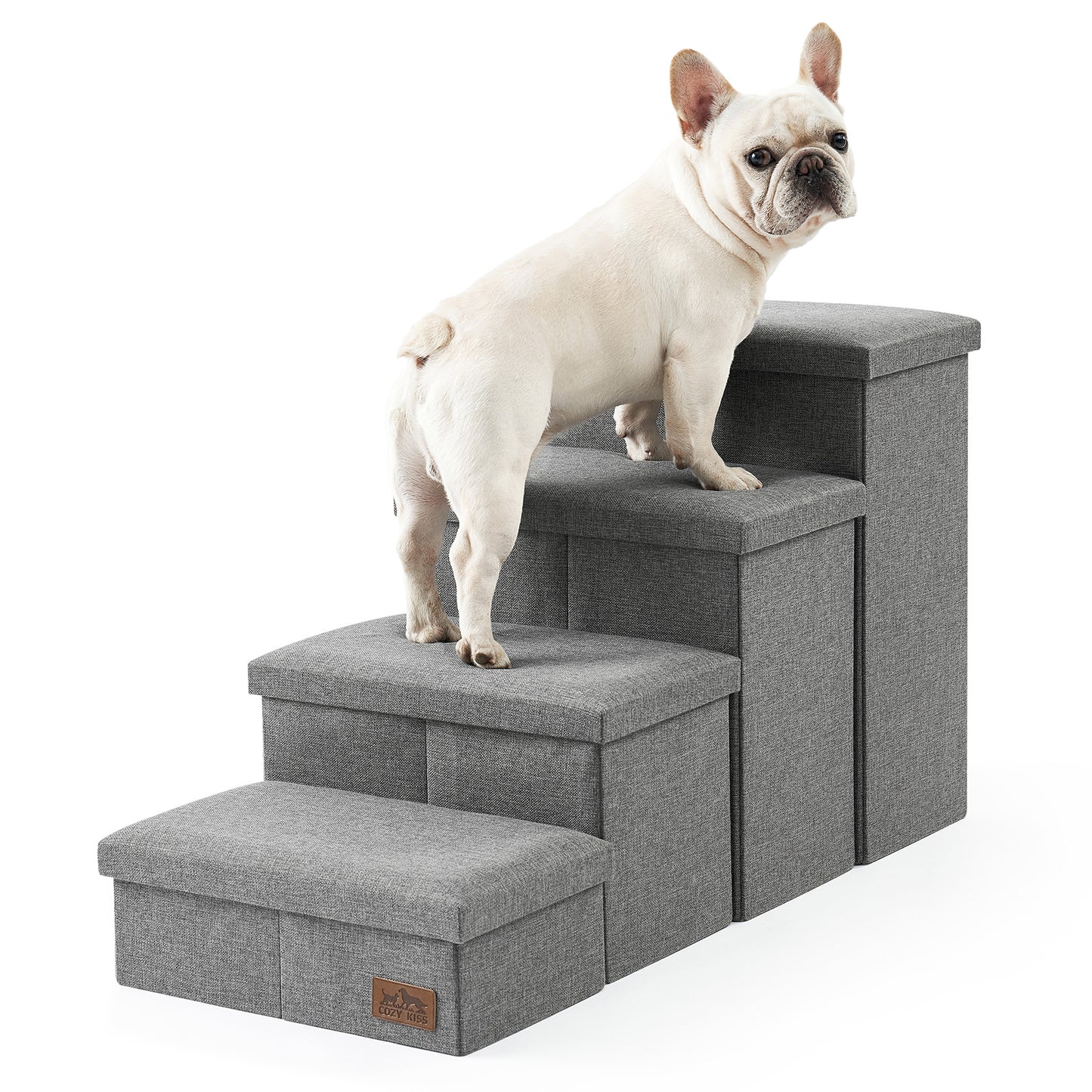 Wide Storage Pet Stairs 4-Step