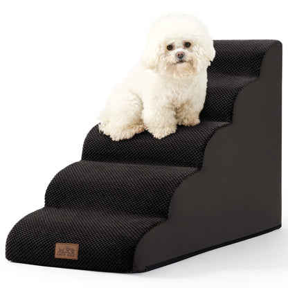 Curved Foam Pet Stairs 5-Step