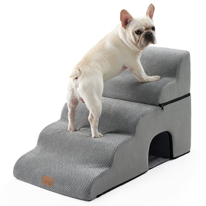 Wide Pet Stairs with Tunnel 5-Step