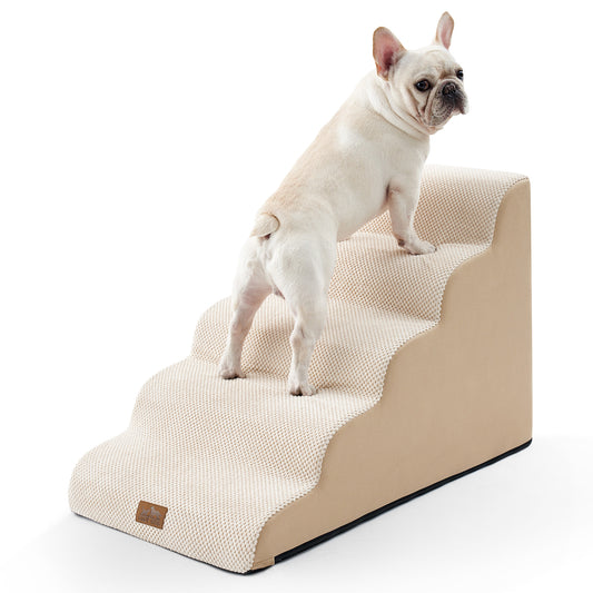 Widen Curved Foam Pet Stairs 5-Step