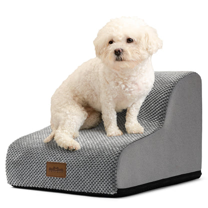 Curved Foam Pet Stairs 2-Step