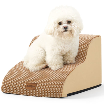Curved Foam Pet Stairs 2-Step