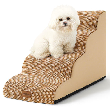 Curved Foam Pet Stairs 4-Step