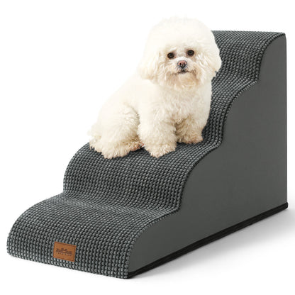 Curved Foam Pet Stairs 4-Step