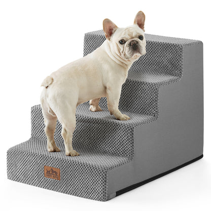 Right-Angle Foam Pet Stairs 4-Step