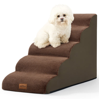 Curved Foam Pet Stairs 5-Step