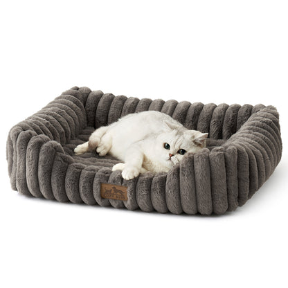 Faux Fur Orthopedic Pet Bed