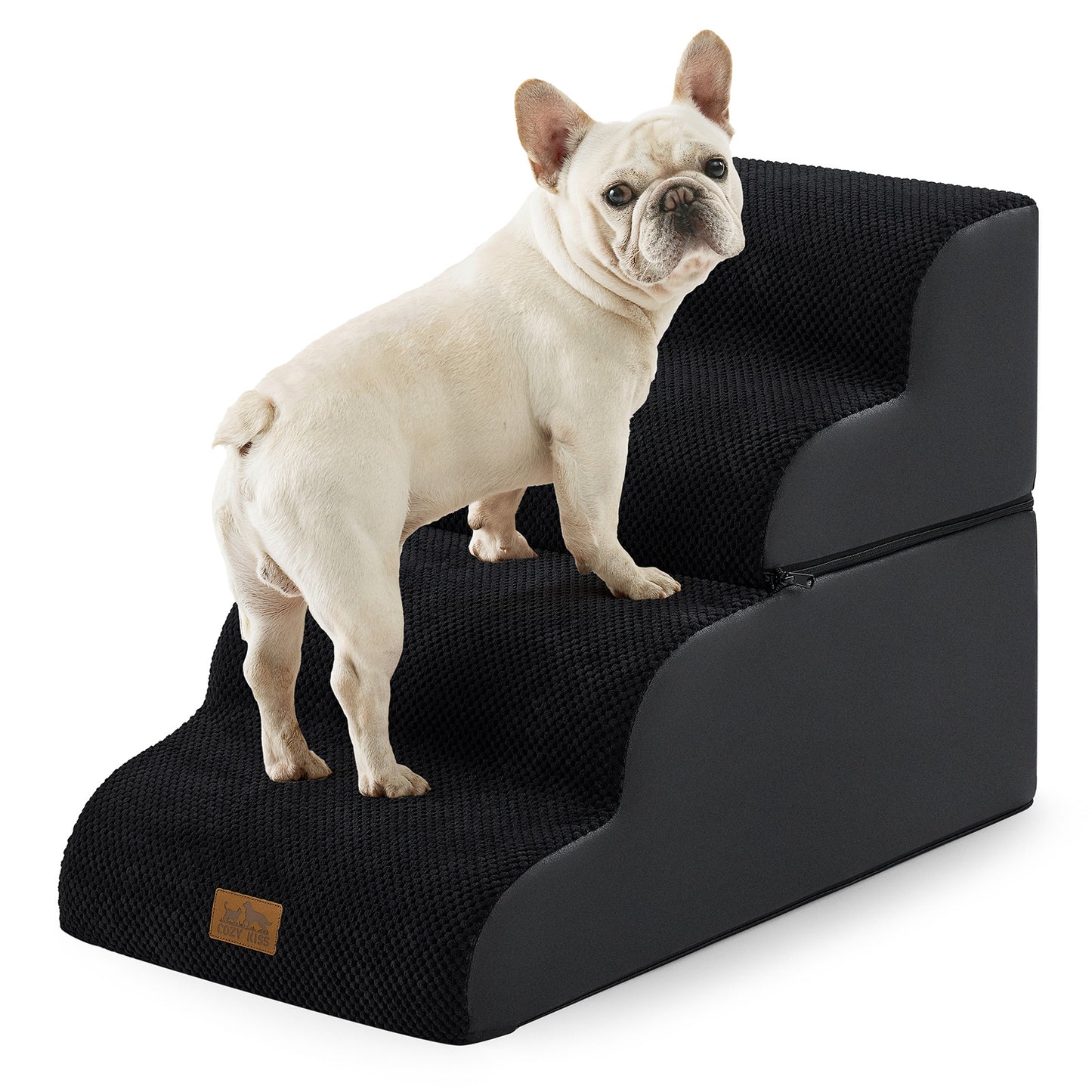 Foam Pet Stairs with Removable Curved Design