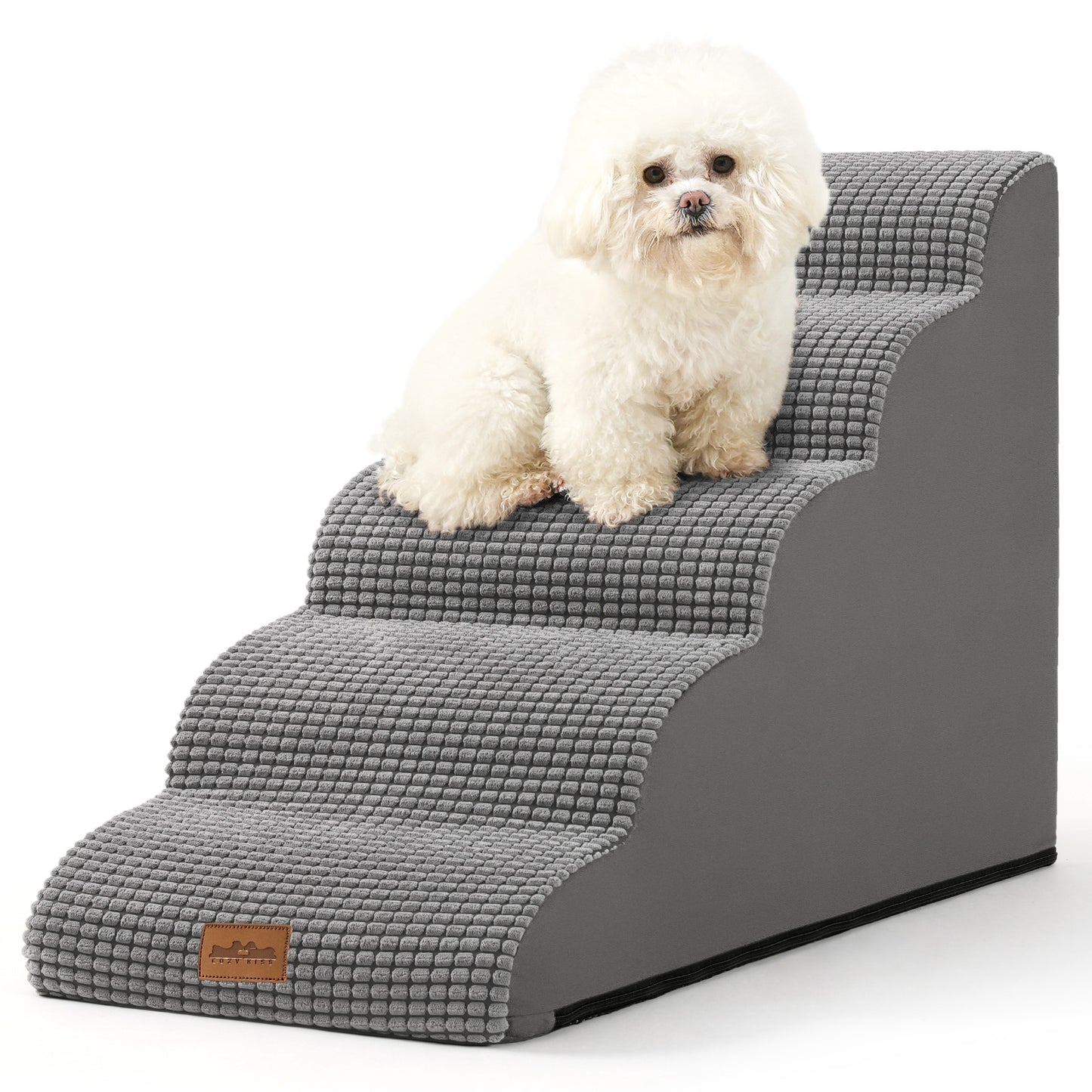 Curved Foam Pet Stairs 5-Step