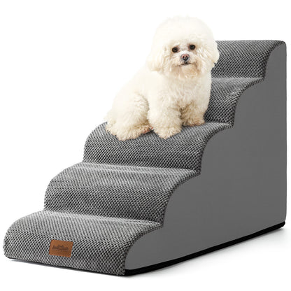 Curved Foam Pet Stairs 5-Step