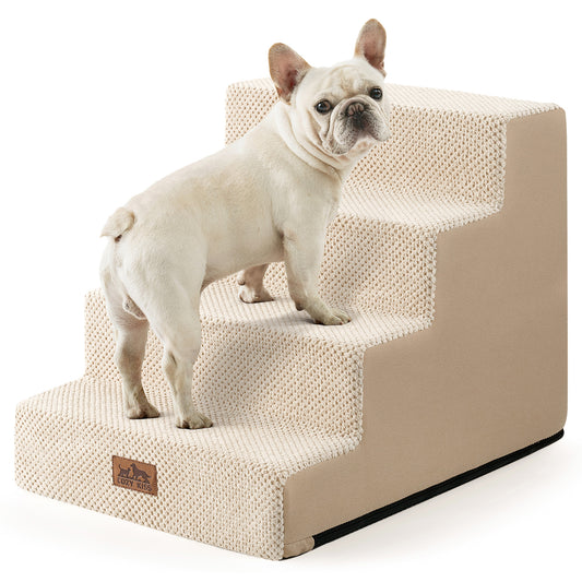 Right-Angle Foam Pet Stairs 4-Step