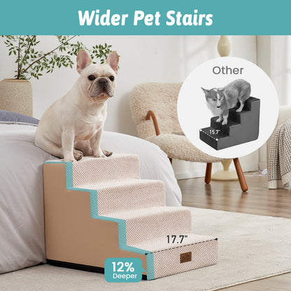 Right-Angle Foam Pet Stairs 4-Step