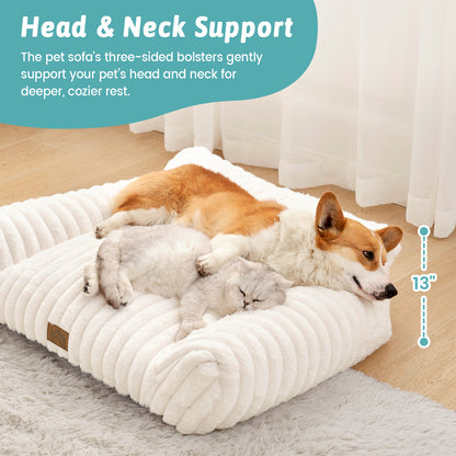 Faux Fur Pet Couch Bed