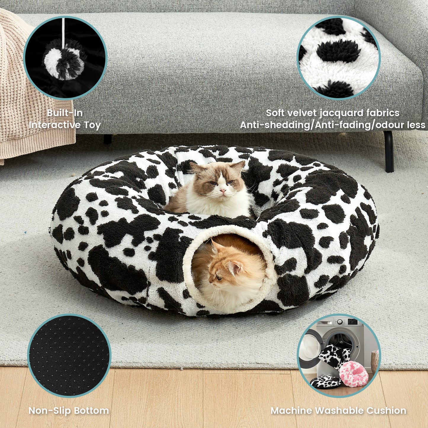 Cat Tunnel Bed – Round