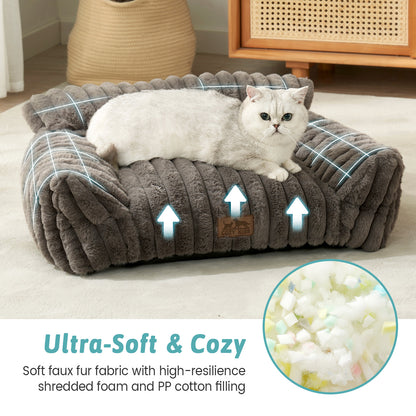 Faux Fur Pet Couch Bed