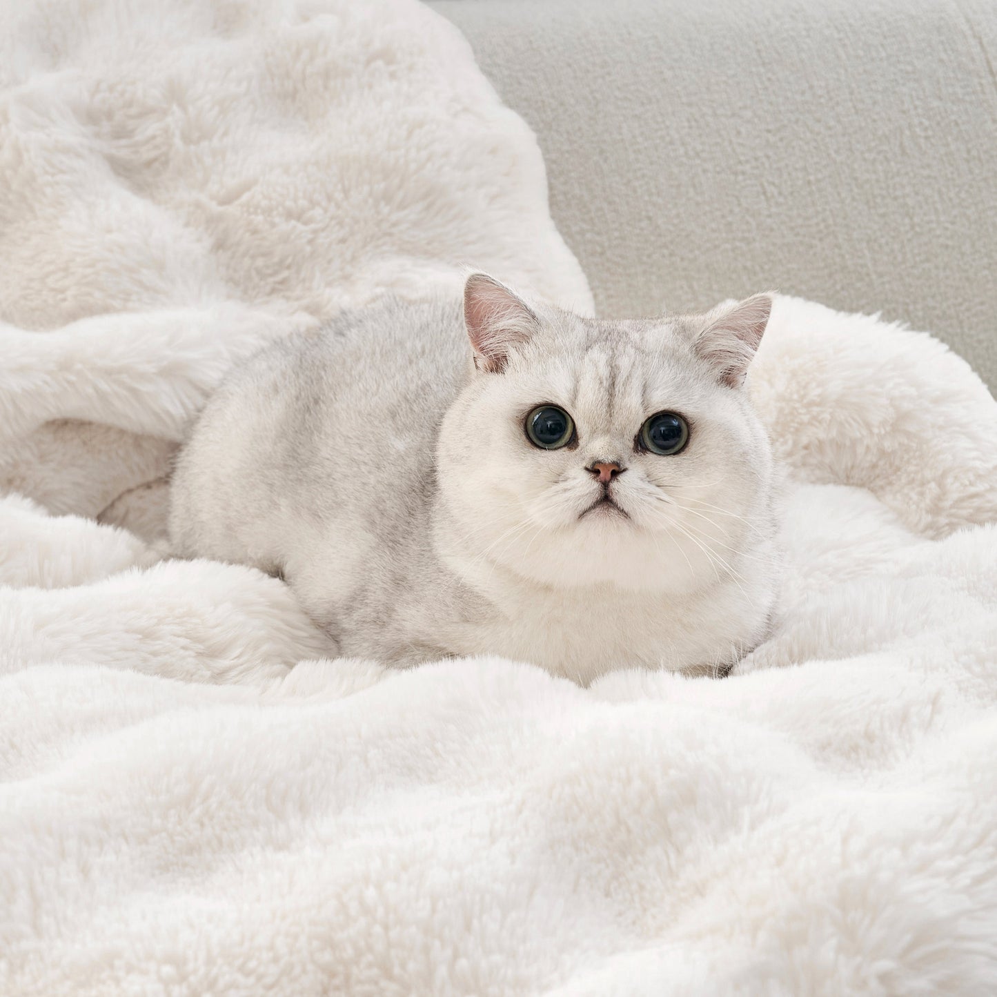 Tie-Dye Faux Fur Couch Cover