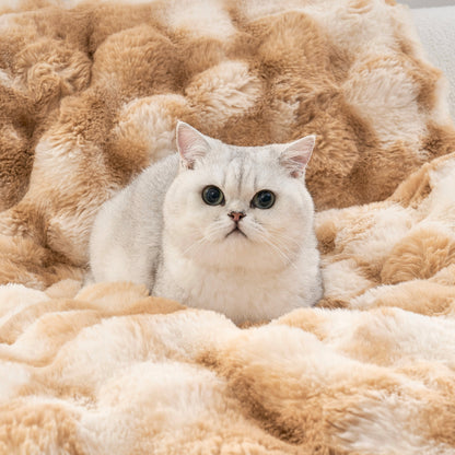 Tie-Dye Faux Fur Couch Cover