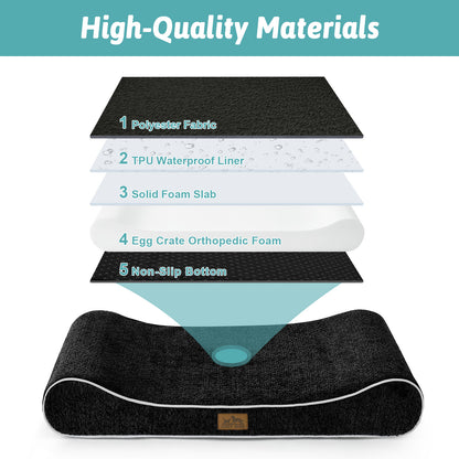 Boat-Shaped Orthopedic Dog Bed