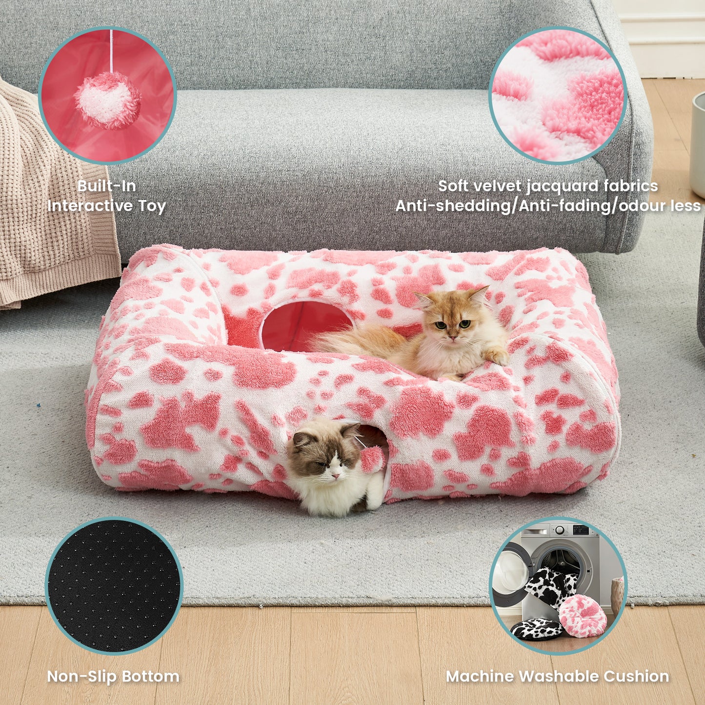 Cat Tunnel Bed – Square