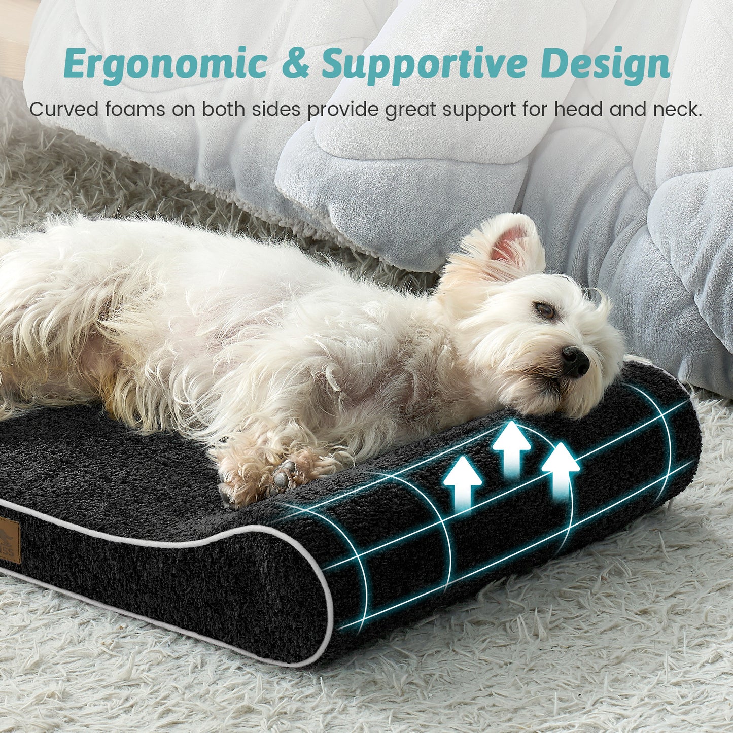 Boat-Shaped Orthopedic Dog Bed