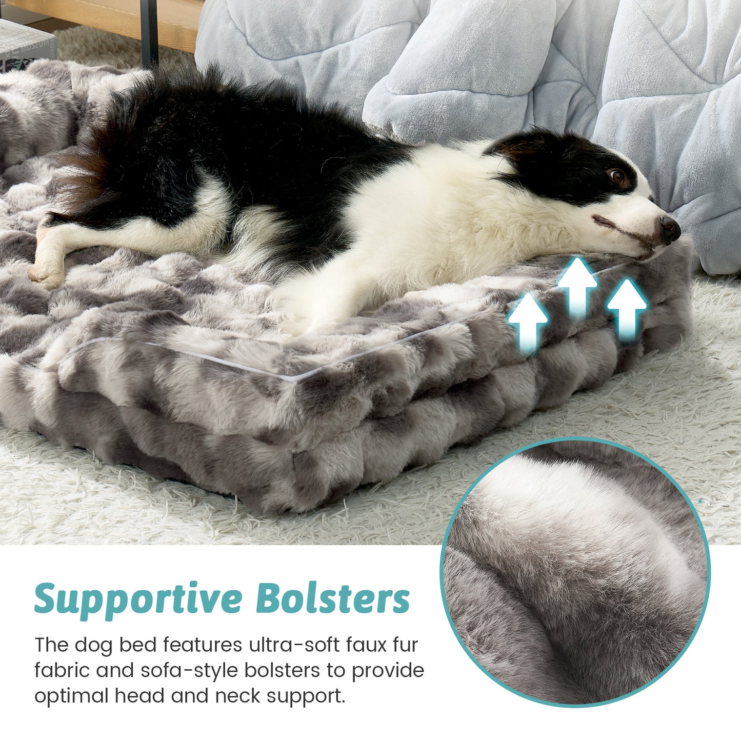 C-Shaped Orthopedic Dog Bed