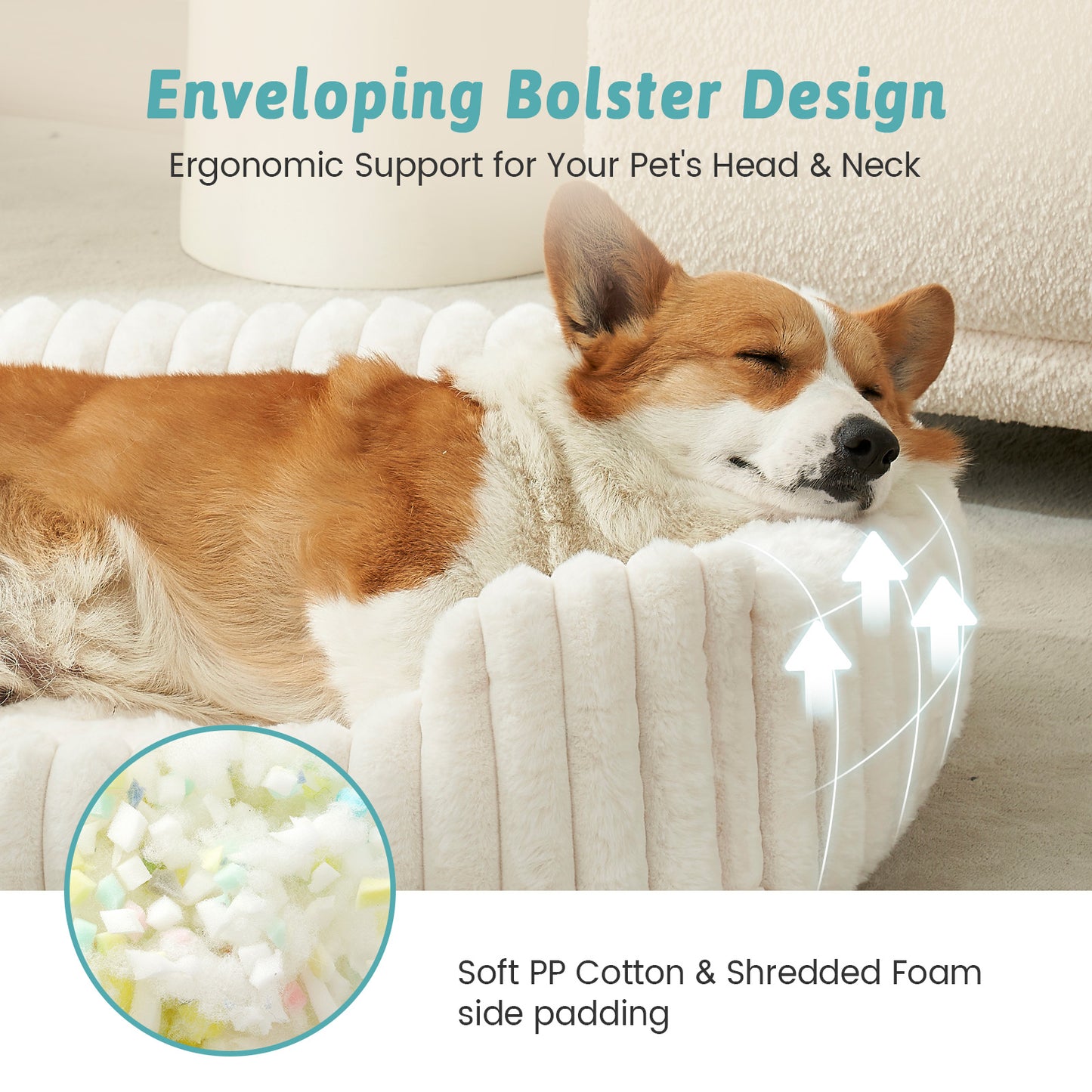 Faux Fur Orthopedic Pet Bed