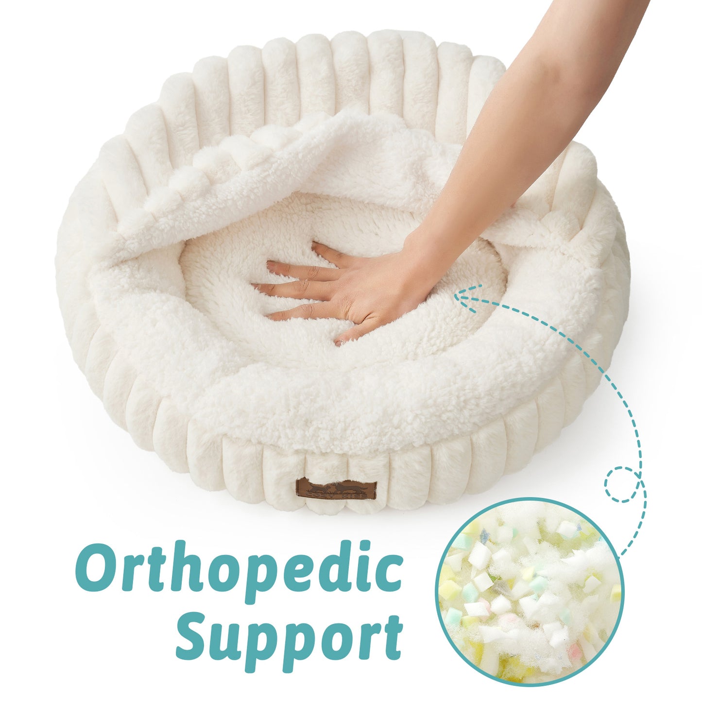 Pet Bed with Hooded Blanket