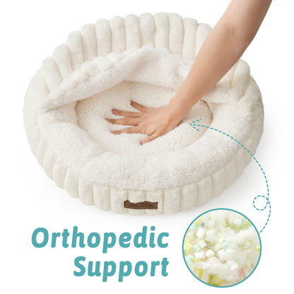 Pet Bed with Hooded Blanket