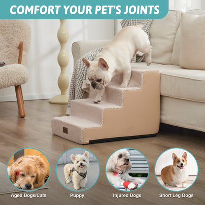 Right-Angle Foam Pet Stairs 4-Step