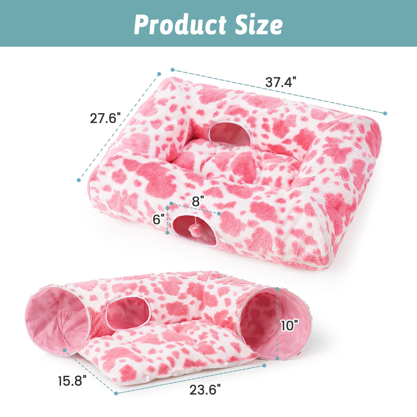 Cat Tunnel Bed – Square