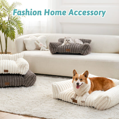 Faux Fur Pet Couch Bed