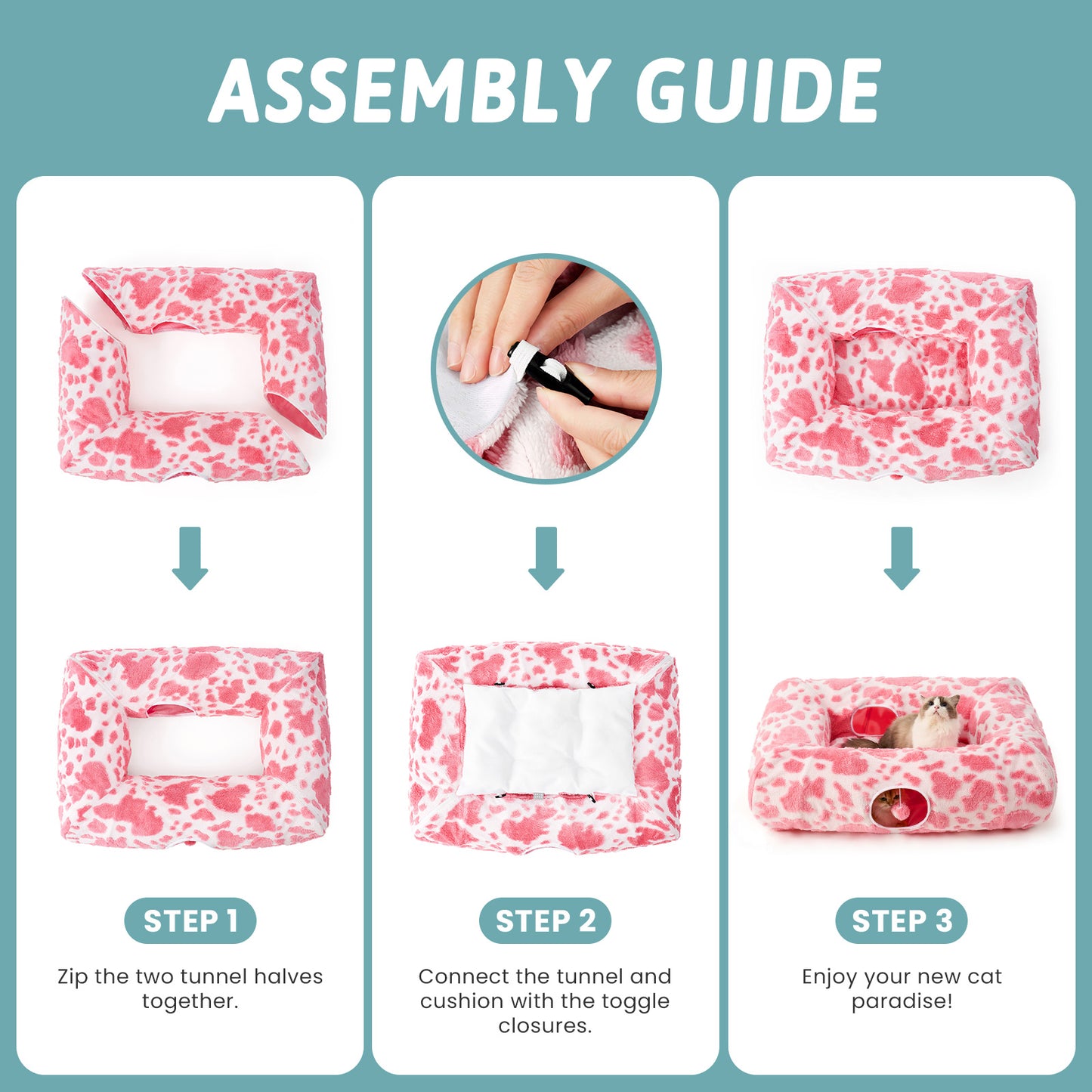 Cat Tunnel Bed – Square