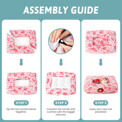 Cat Tunnel Bed – Square