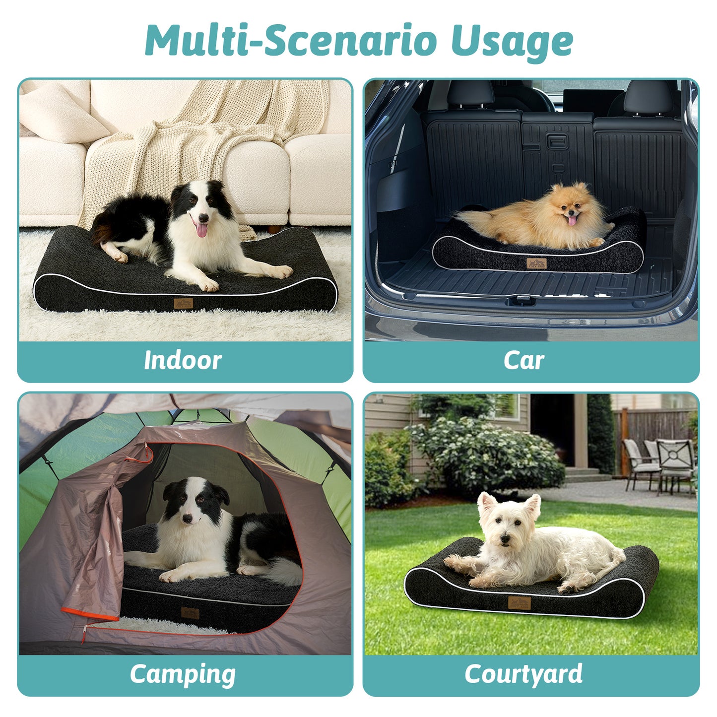 Boat-Shaped Orthopedic Dog Bed