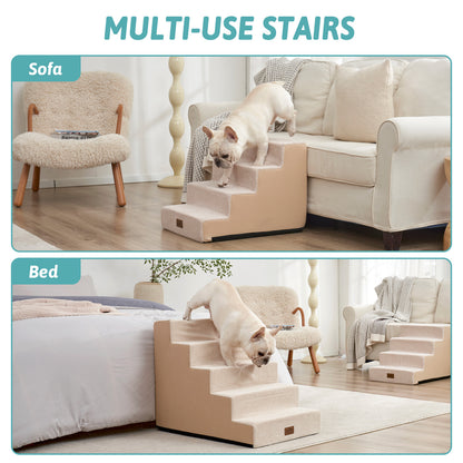 Right-Angle Foam Pet Stairs 5-Step