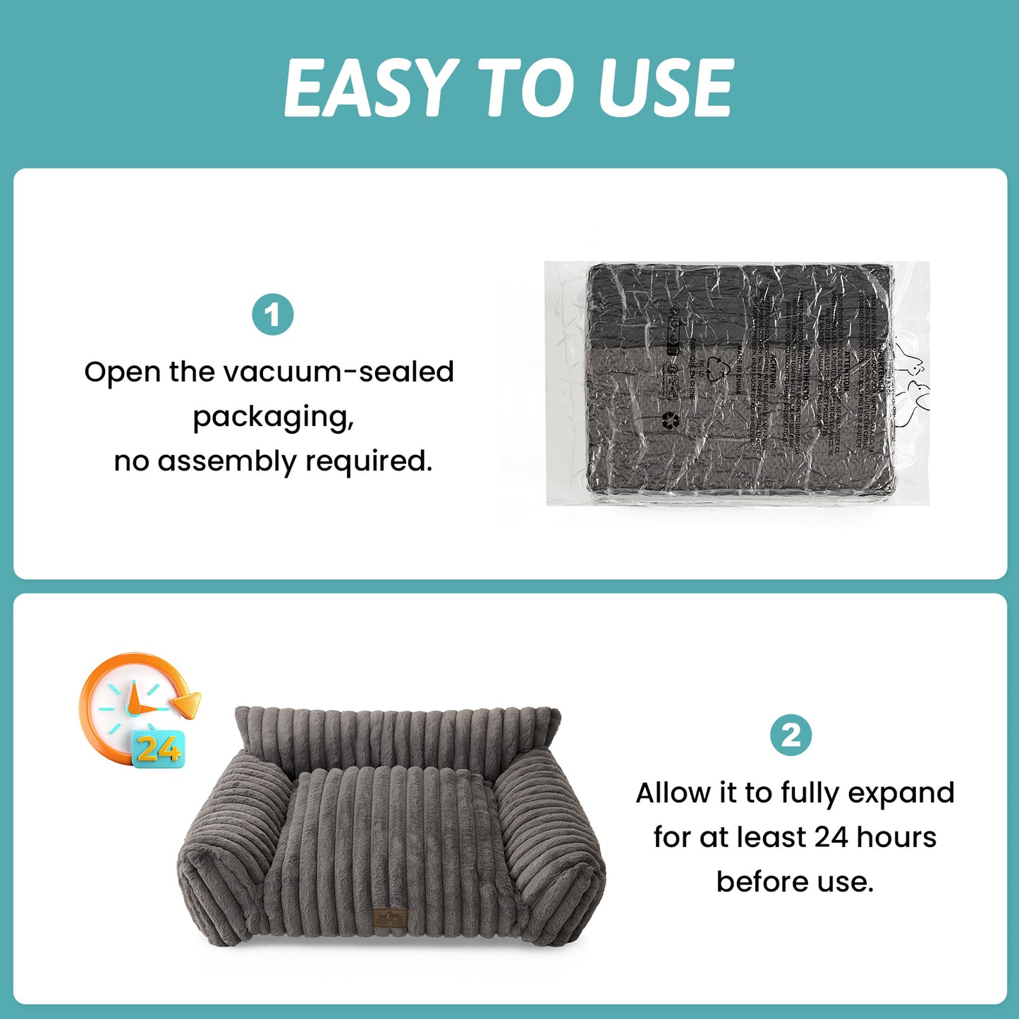 Faux Fur Pet Couch Bed